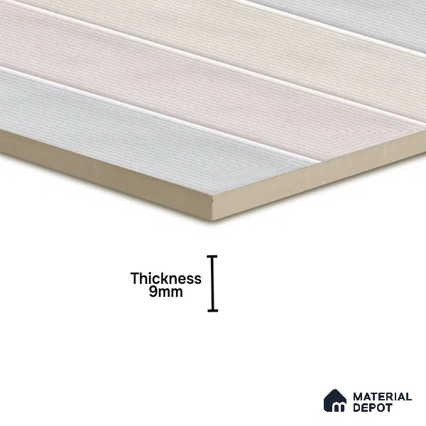 Faux Subway  Tile TL 07257 Sintra 4001 Granula 1 ft x 1 ft Ceramic Matte Finish - 9 mm  | 2 mm Spacer is Mandatory | Please Expect a Slight Variation of Pattern (Sample)